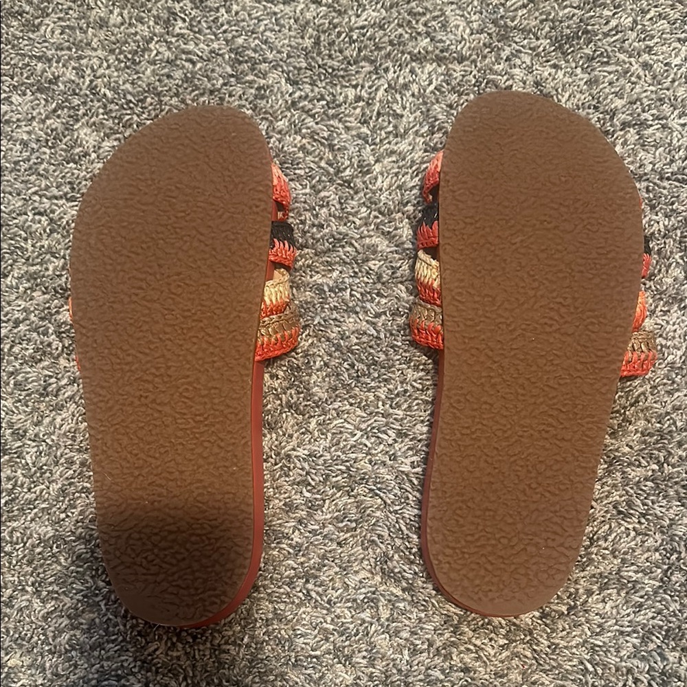 Ulla Johnson Stylish Red Slide Sandals - Picture 7 of 7